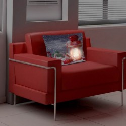 Fata de perna decorativa LED felinar rosu Fata de perna decorativa LED felinar rosu